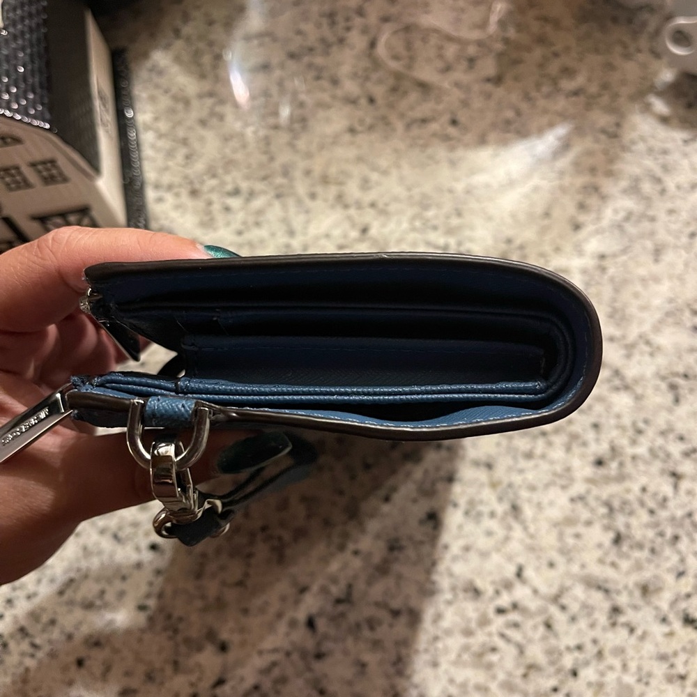 Michael Kors Blue Wristlet Wallet - Picture 5 of 13